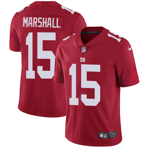 Nike Giants #15 Brandon Marshall Red Alternate Men's Stitched NFL Vapor Untouchable Limited Jersey